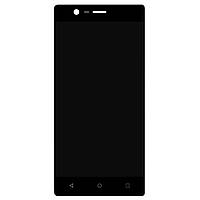 Дисплей (LCD) Nokia 3 Dual Sim (TA-1032) + сенсор чёрный оригинал