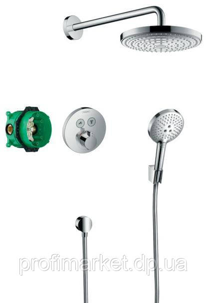 Душова система з термостатом вбудована Hansgrohe ShowerSelect S 27297, фото 1