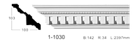 Карниз потолочный с орнаментом Classic Home 1-1030, лепной декор из полиуретана
