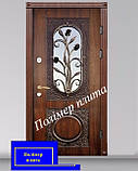Двері вхідні з полімер плитою з куванням, фото 4