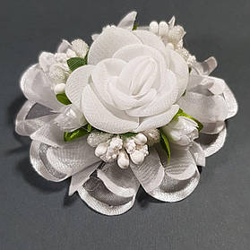 Бантик дитячий Трояндочка 32 білий