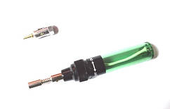 13-05-003. Паяльник газовий, балон прозорий, змінна насадка, МТ-100