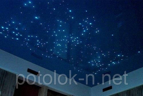 Натяжной потолок с системой звездное небо - фото 1 - id-p9460911