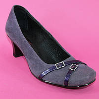 Туфли фиолетового цвета из натуральной замши размер 36