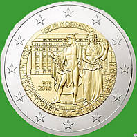 Австрія 2 євро 2016 р. 200-річчя Національного банку Австрії. UNC.