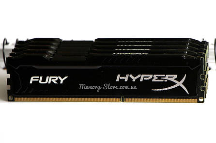 Оперативна пам'ять HyperX DDR3-1600 4096MB PC3-12800 Black FURY (б/у), фото 1