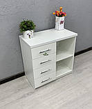 Тумба для салону краси з висувними ящиками і відкритими полицями V469, фото 3