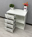 Тумба для салону краси з висувними ящиками і відкритими полицями V469, фото 2
