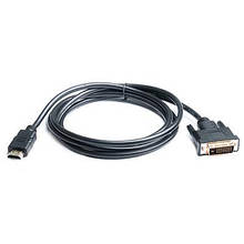 Кабель мультимедійний HDMI M to DVI M 1.8m 18+1pin REAL-EL (EL123500013)
