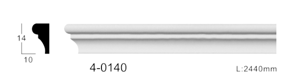 Молдинг для стін, гладкий, Classic Home 4-0140, ліпний декор з поліуретану