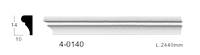 Молдинг для стен, гладкий, Classic Home 4-0140, лепной декор из полиуретана