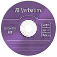 Диск DVD Verbatim 4.7Gb 4x SlimCase 5шт Color (43297), фото 3
