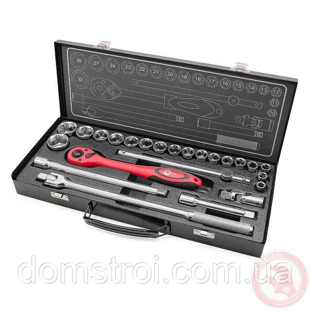 Професійний набір інструменту 1/2", 25 од (блак. 10-32 мм) INTERTOOL ET-6025