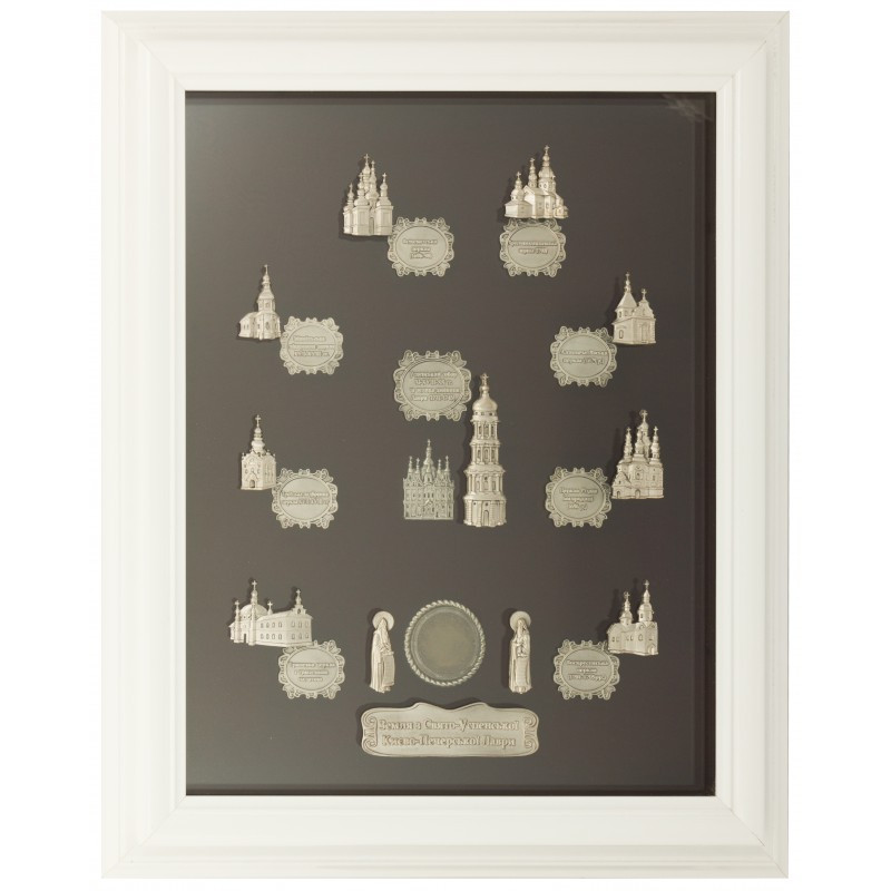 Ключниця настінна велика дерев'яна "Храми Києво-Печерської лаври", фото 1