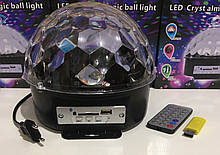Диско куля MUSIC BALL з USB+SD+Blueеtooth ART-212 (20 шт/ящ)