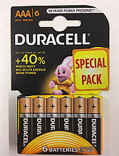 Батарейка Duracell LR03 блистар ( 1x6 шт )