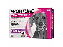 Frontline Tri-Act Краплі на холку від бліх, кліщів і комарів для собак від 20 до 40 кг, 1 шт.