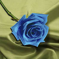 Алмазная вышивка голубая роза, цветы шёлк 30х30. Набор для рукоделия.