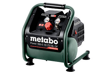 Акумуляторний компресор Metabo Power 160-5 18 LTX BL OF каркас Безкоштовна доставка по Україні!