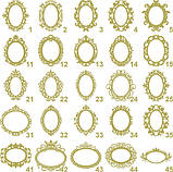 Весільний герб, ініціали на весілля, монограма, сімейний герб із дерева — овал 31, фото 10