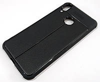Чохол для Huawei Y7 2019 / Y7 Prime 2019 силіконовий Autofocus "під шкіру" Чорний