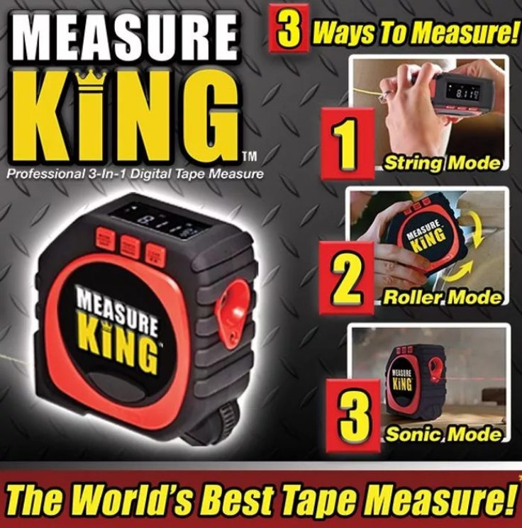 Лазерна рулетка 3 в 1 Measure King цифрова