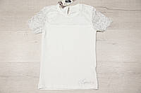 Блуза для дівчинки "школа 4" молочна, розмір 158