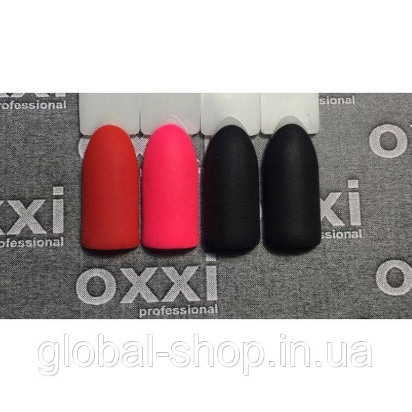 ТОП МАТОВЫЙ ВЕЛЮР ДЛЯ ГЕЛЬ-ЛАКА OXXI PROFESSIONAL MATTE VELOUR TOP COAT, 10 МЛ - фото 5 - id-p982140259