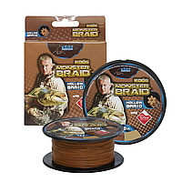 Шнур +голка KOOS X12 Monster Braid Hollow 150м 0.76мм 98.9кг Teflon Brown