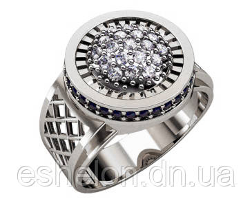 Перстень чоловічий срібний Космос, фото 1