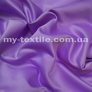 Атлас прокатний щільний матовий (Весільний атлас) Бузковий