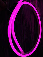 Світлодіодна стрічка гнучкий НЕОН рожевий. 220V 8*17мм