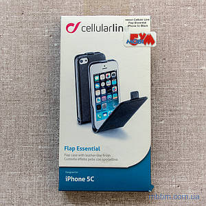 Чехол Cellular Line Flap Essential iPhone 5c black (FLAPESSIPH5CBK) EAN/UPC: 8018080196386
