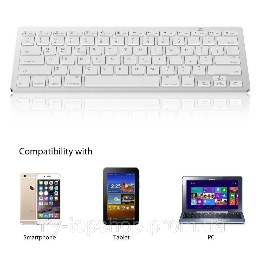 Беспроводная клавиатура keyboard bluetooth BK3001 X5 - фото 6 - id-p982357837