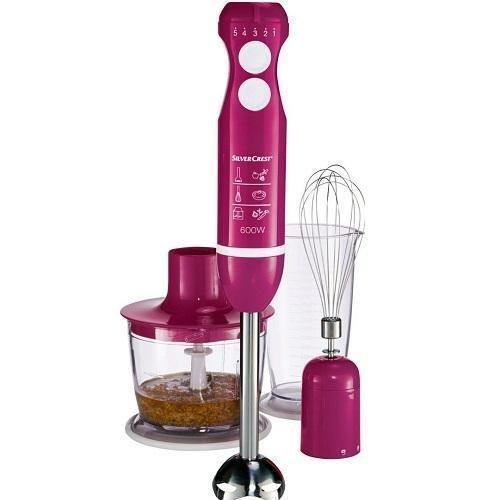 Блендер - міксер - чоппер Silver Crest SSMS 600 C3 pink Німеччина