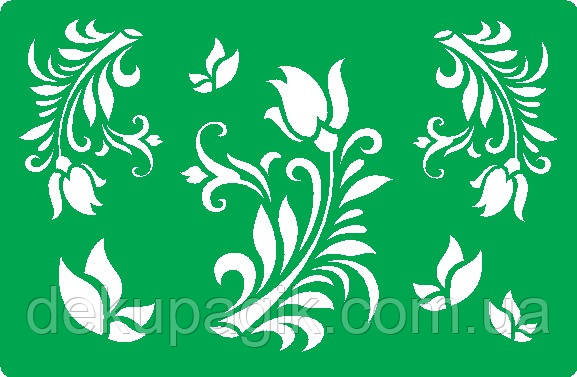 Трафарет багаторазовий самоклеючий ПС_16, 14,5х9,5 см, фото 1