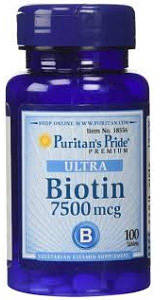 Біотин Puritan's Pride Biotin 7500 мкг 100 капс.