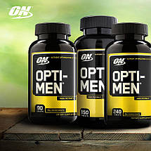 Вітаміни для чоловіків Optimum Nutrition Opti-Men 150 таб. ( США), фото 3