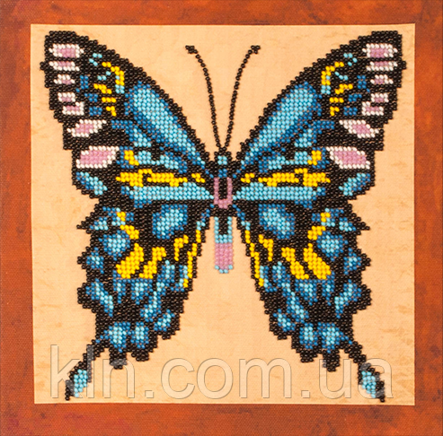 Набір для вишивання бісером FLF-017 Метелик-2 20*20 Чарівна країна якісний, фото 1