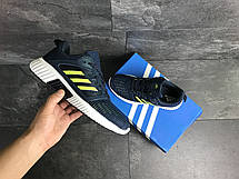 Кросівки чоловічі Adidas ClimaCool,сині з салатовим, фото 3
