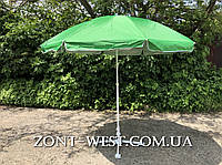Зонт торговый садовый с солнцезащитным напылением 2.4м 8 спиц зелёный