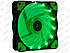 Вентилятор (кулер) для корпусу 12025S LED Green, фото 3