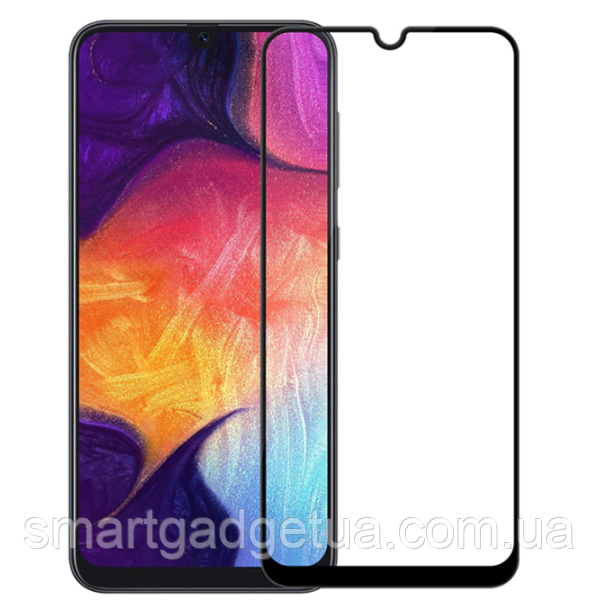 Захисне скло 9D, 9H Повне обклеювання для Samsung Galaxy A40S 2019, Захисне скло