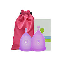 Менструальные чаши 2 шт и мешочек для хранения