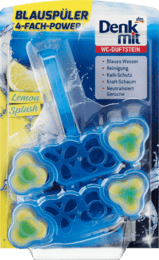 Туалетний блок Denkmit WC-Reiniger Duftstein Blauspüler Lemon Splash, 2 St