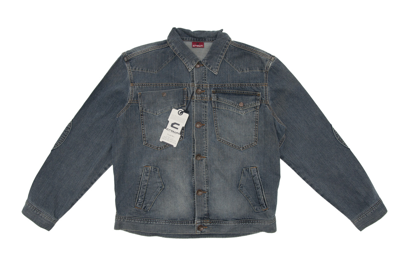 Чоловіча джинсова куртка Crown Jeans модель 486 (RKNG)