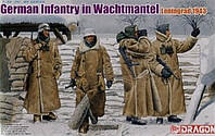 German Infantry in Wachtmantel, Leningrad 1943 (4 Figures Set) 1/35 Dragon 6518