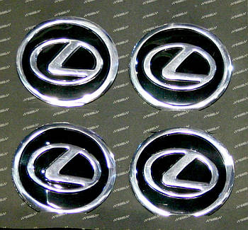 Комплект модельних наклейок на автомобільні диски, 4 шт., Lexus