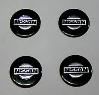 Комплект модельних наклейок на автомобільні диски, 4 шт., NISSAN, фото 3