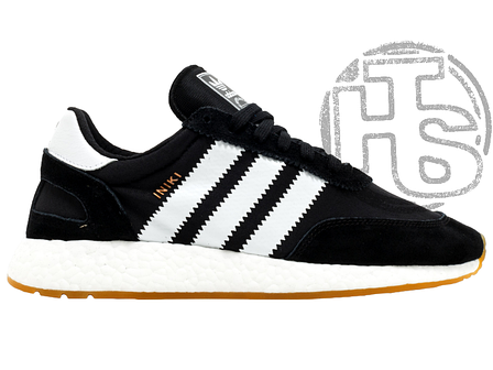 Чоловічі кросівки Adidas Iniki Runner Black White Gum BY9727, фото 1